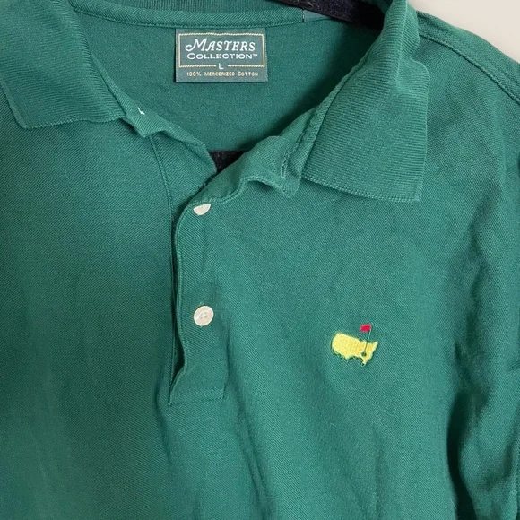 Masters Collection Golf Polo Men's L Mercerized Cotton Short Sleeve MEASUREMENTS - Picture 3 of 4